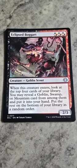 Elcipsed Boggart Lorwyn Eclipsed Creature Goblin Scout Uncommon MTG NM - Image 1