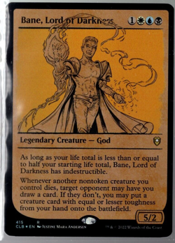Bane, Lord of Darkness 415 Showcase Foil Rare Baldur's Gate MTG Near Mint - Image 1