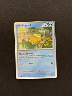 Pokemon TCG Psyduck Mega Evolution Blister Promo Holo - Image 1