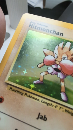 Pokemon TCG Hitmonchan Base Set 7/102 Holo Rare NM - Image 2