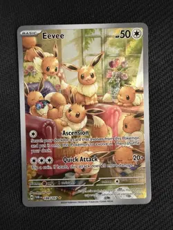 Pokemon TCG Eevee 188/167 Twilight Masquerade Holo - Image 1