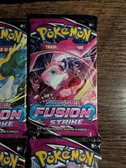 Pokemon TCG Sword & Shield Fusion Strike Booster Pack Art Set (4 Packs) - Image 2