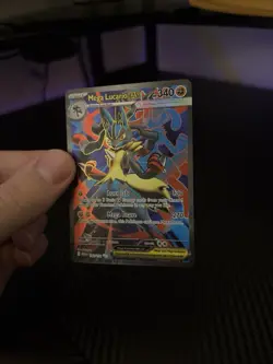 Pokemon TCG Mega Lucario ex 160/132 Me01: Mega Evolution Holo Mint+ - Image 1