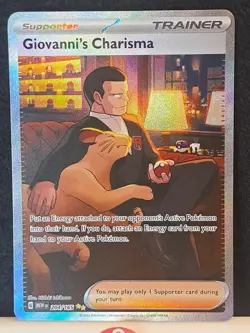 Pokemon TCG - Giovanni's Charisma 204/165 - Special Illustration Rare - 151 NM - Image 2