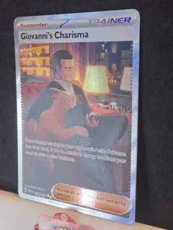 Pokemon TCG - Giovanni's Charisma 204/165 - Special Illustration Rare - 151 NM - Image 3