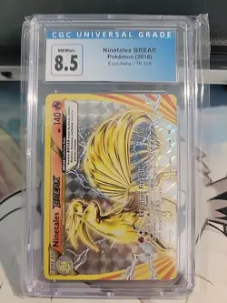 2016 Pokemon XY Evolutions - Ninetales BREAK - CGC 8.5- 16/108 - Image 1