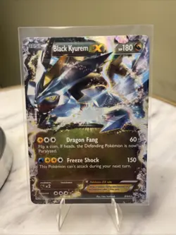 2013 POKEMON BLACK & WHITE PROMO BW62 BLACK KYUREM EX - Image 1