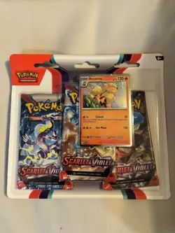 Pokemon Scarlet & Violet Arcanine Blister Pack TCG Sealed - Image 1