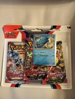Pokemon Scarlet & Violet 3-Booster Pack Blister (Dondozo) Factory Sealed NEW - Image 1