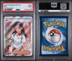 2025 POKEMON PRE EN-PRISMATIC EVOLUTIONS ULTRA RARE #136 ERI PSA 9 - Image 3