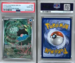 PSA 10 Clamperl 195/182 Pokemon Destined Rivals Illustration Rare 2025 GEM MINT - Image 1