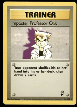 IMPOSTER PROFESSOR OAK 102/130 BASE SET 2 MP US SELLER - Image 2