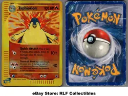 2002 Pokemon, Expedition, #64/165 Typhlosion, Reverse Holo Rare - Image 1