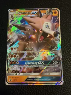 Lycanroc GX SM14 Black Star Promo Sun & Moon Ultra Rare Pokemon TCG NM - Image 1