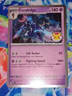 Ceruledge - (Pokemon Day 2024) (Cosmos Holo) 040/091 Sealed Promo Pokemon TCG - Image 1