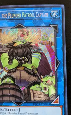 Blackbeard, The Plunder Patroll Captain BLCR-EN094 1st Ed. Secret Rare Yu-Gi-Oh! - Image 3