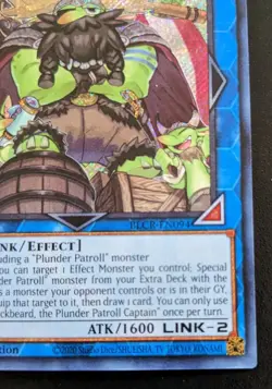 Blackbeard, The Plunder Patroll Captain BLCR-EN094 1st Ed. Secret Rare Yu-Gi-Oh! - Image 5
