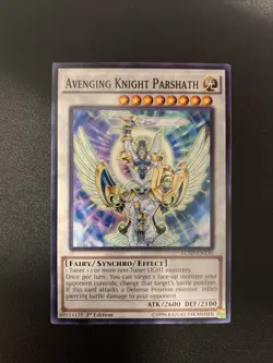 YUGIOH - AVENGING KNIGHT PARSHATH - COMMON - LC5D - 1ST ED - NM - Image 1