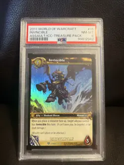 Warcraft WOW TCG Assault/Icecrown Citadel Invincible (LK-Mount) 15/30 Rare Foil - Image 1