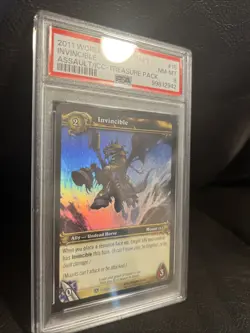 Warcraft WOW TCG Assault/Icecrown Citadel Invincible (LK-Mount) 15/30 Rare Foil - Image 2