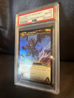 Warcraft WOW TCG Assault/Icecrown Citadel Invincible (LK-Mount) 15/30 Rare Foil - Image 3
