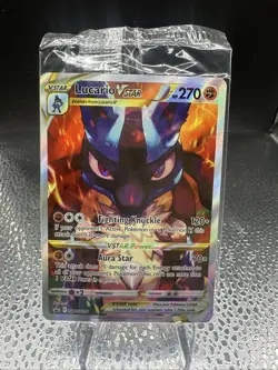Lucario VSTAR Promo SWSH291 Crown Zenith ETB Pokemon Card English - SEALED - Image 1