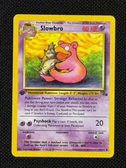 Slowbro (Base Set 1st Edition) 43/62 Pokemon Card {2} - Image 1