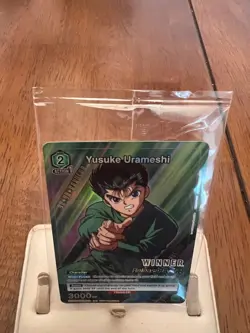 Union Arena TCG Release Event Winner Card Yusuke Urameshi Foil English YYH-1-036 - Image 2