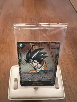 Dragon Ball tcg Release Event Winner Card Fusion World Foil Son Goku - Image 2