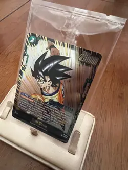 Dragon Ball tcg Release Event Winner Card Fusion World Foil Son Goku - Image 3