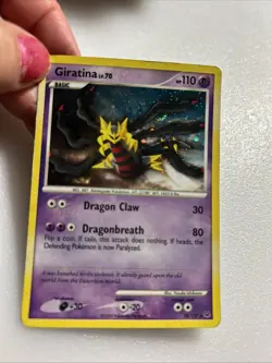 Giratina TCG LV. 70 Platinum Promo Card 28/127 Cosmos Holo Pokemon LP - Image 2