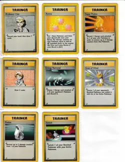 1999 Pokemon TCG Base Set Unlimited Trainer Card Complete Set MP-HP - Image 5