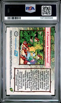 Pokemon Card A Pokemon Wonderland! #3 Pikachu Topps The Movie 2000 PSA 7 - Image 2