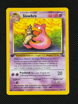 Slowbro (Base Set 1st Edition) 43/62 Pokemon Card {1} - Image 1