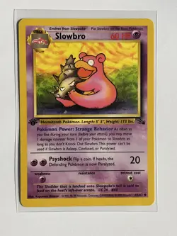 Slowbro 43/62 1st Edition Fossil Uncommon Pokemon Card WOTC - Image 1
