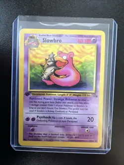 Pokemon Card - Slowbro Fossil 43/62 Uncommon 1st Edition - Image 1