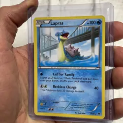 Pokemon Lapras Rare Next Destinies 25/99 NM Normal Pokemon Card Near Mint 2012 - Image 2