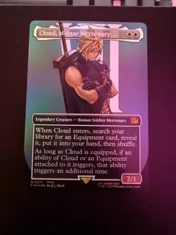 Cloud, Midgar Mercenary (Borderless) Final Fantasy Foil - Image 1