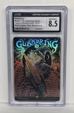 MTG LOTR Glamdring / Borderless Poster (Foil) #747 - CGC 8.5 - Image 1