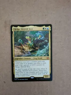 ​​1x MTG BLB Helga, Skittish Seer, Near Mint​​ - Image 1