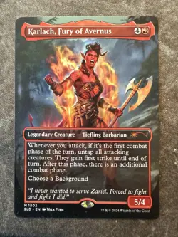 Karlach Fury of Avernus Dungeons Dragons MTG Non Foil Secret Lair SLD NM/M - Image 1