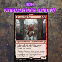 EDH - Krenko Mob'n Goblin Tribal , MTG Commander Deck, Bracket 2 - Image 1