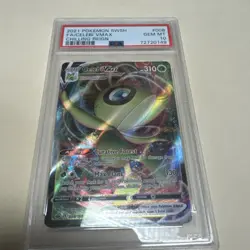 2021 Pokemon Chilling Reign Celebi VMAX Full Art #008/198 Mint PSA 10 - Image 3
