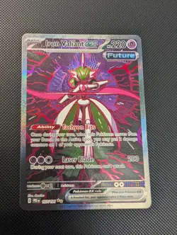 Pokemon TCG Iron Valiant Ex 157/131 SIR Prismatic Evolutions NM - Image 1