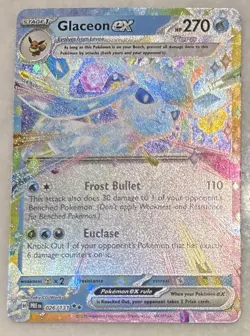 Pokemon Glaceon ex 26/131 Double Rare Prismatic Evolutions TCG NM - Image 1