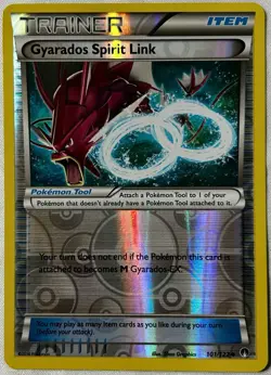 Pokemon TCG Gyarados Spirit Link Reverse Holo Uncommon 101/122 - Breakpoint 2016 - Image 1