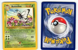 BUTTERFREE 33/64 UNCOMMON JUNGLE POKEMON LP - Image 1