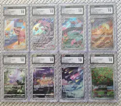 Pokemon CGC Gem Mint 10 lot of 8 Art Rare Slabs, Lickitung, Gloom, Veluza - Image 1