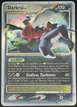 Pokemon TCG Darkrai LV. X Holo Great Encounters 104/106 LP+ - Image 1