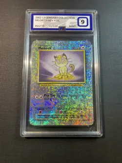 Pokemon WOTC PG 9 Legendary Collection Reverse Foil Meowth 53/110 GRADE 9 MINT - Image 3